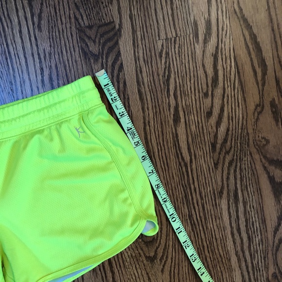 Danskin florescent yellow shorts - Picture 5 of 7
